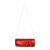 Evening Bag - Sequined Clutch w/Concealable Chain Strap - Red - BG-90955R